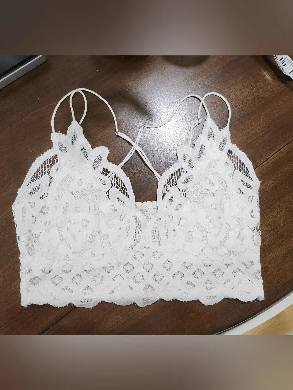 Free People Adella Bralette In White